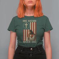 Jesus Christian T Shirt For Women One Nation Under God - Wonder Print Shop