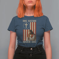 Jesus Christian T Shirt For Women One Nation Under God - Wonder Print Shop