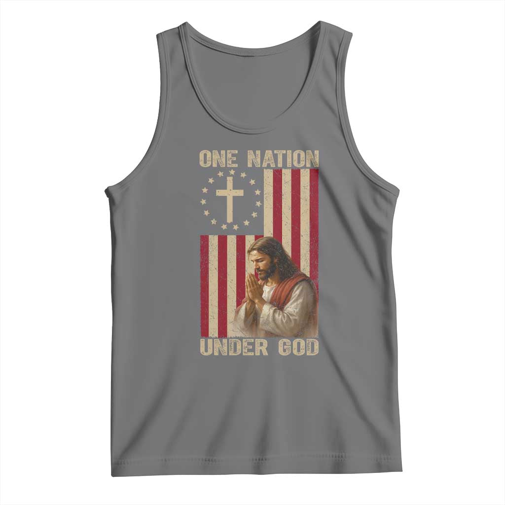 Jesus Christian Tank Top One Nation Under God - Wonder Print Shop