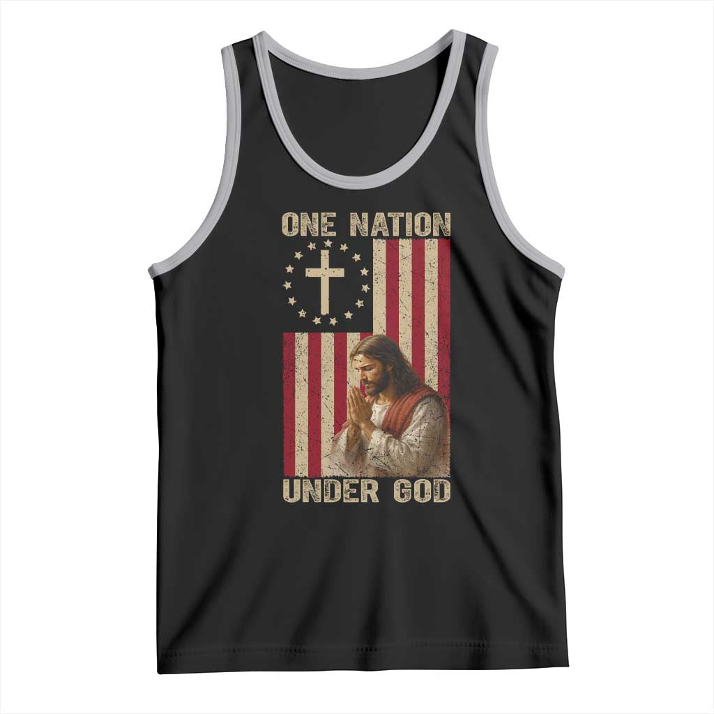 Jesus Christian Tank Top One Nation Under God - Wonder Print Shop