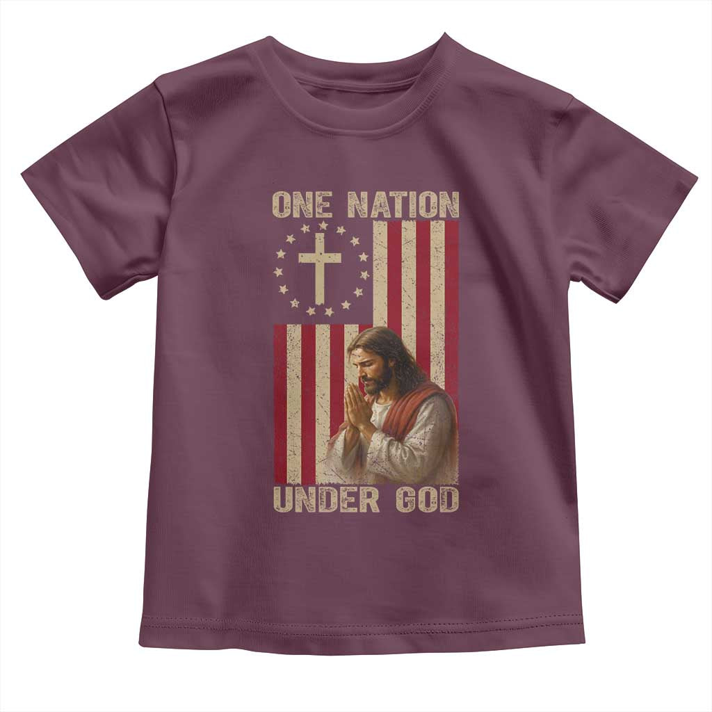 Jesus Christian Toddler T Shirt One Nation Under God - Wonder Print Shop