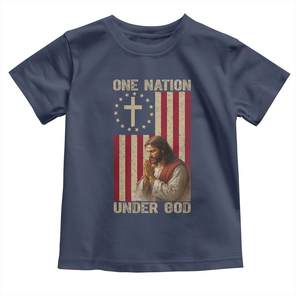 Jesus Christian Toddler T Shirt One Nation Under God - Wonder Print Shop