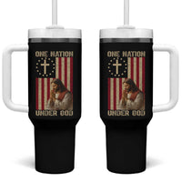 Jesus Christian Tumbler With Handle One Nation Under God - Wonder Print Shop