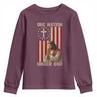 Jesus Christian Youth Sweatshirt One Nation Under God - Wonder Print Shop