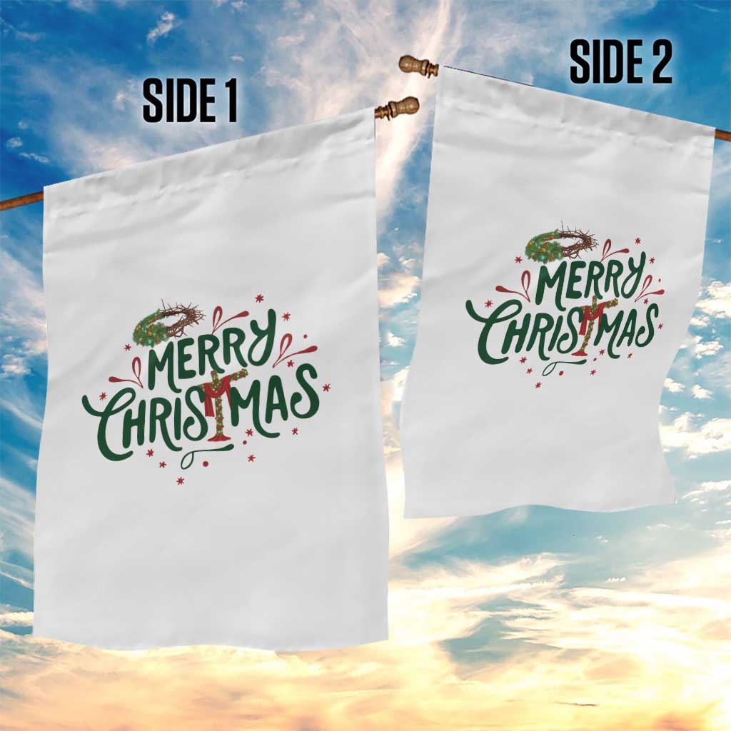 Jesus Christian Christmas Garden Flag - Wonder Print Shop