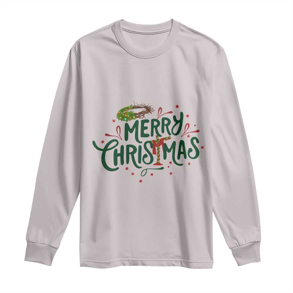 Jesus Christian Christmas Long Sleeve Shirt - Wonder Print Shop