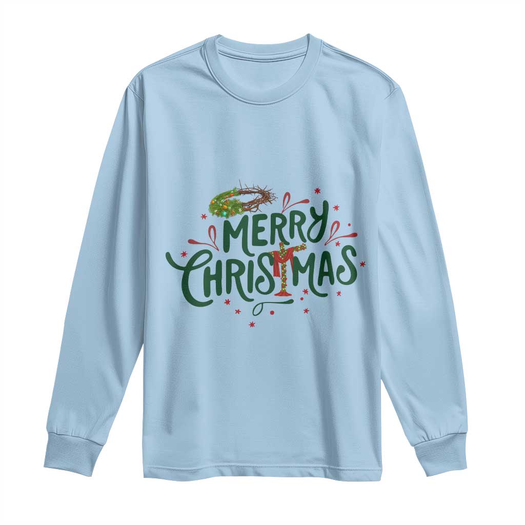 Jesus Christian Christmas Long Sleeve Shirt - Wonder Print Shop