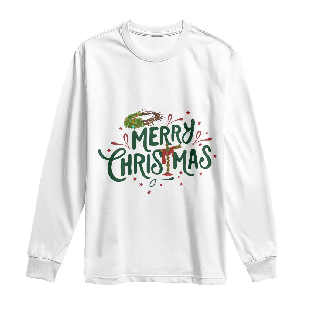 Jesus Christian Christmas Long Sleeve Shirt - Wonder Print Shop