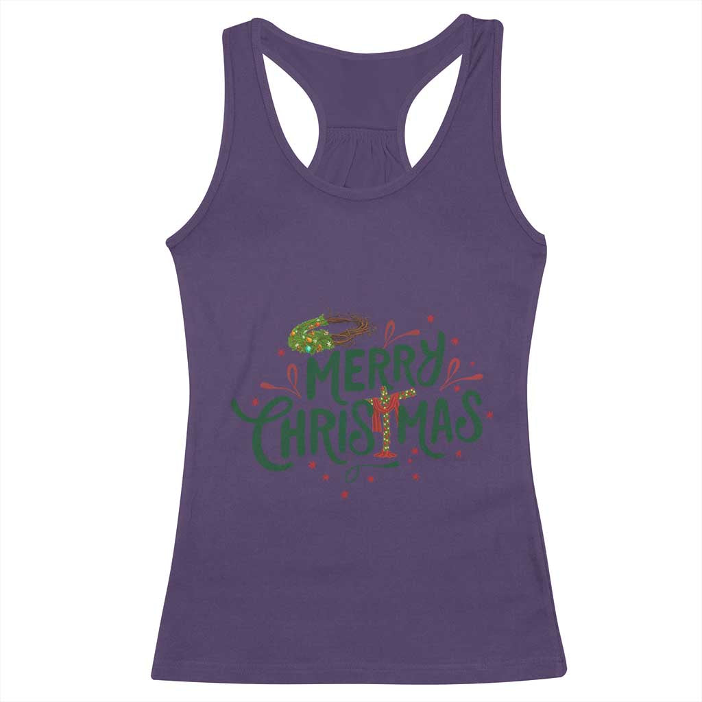 Jesus Christian Christmas Racerback Tank Top - Wonder Print Shop