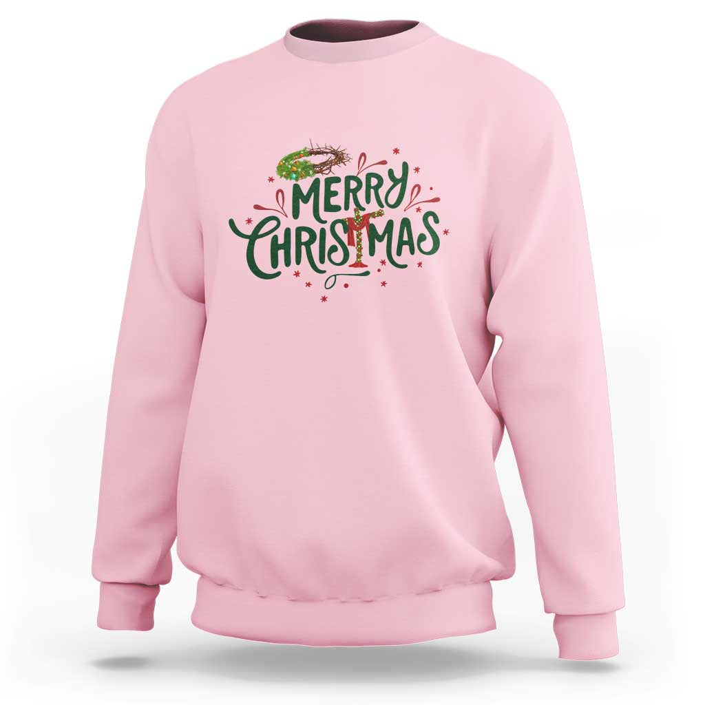 Jesus Christian Christmas Sweatshirt - Wonder Print Shop