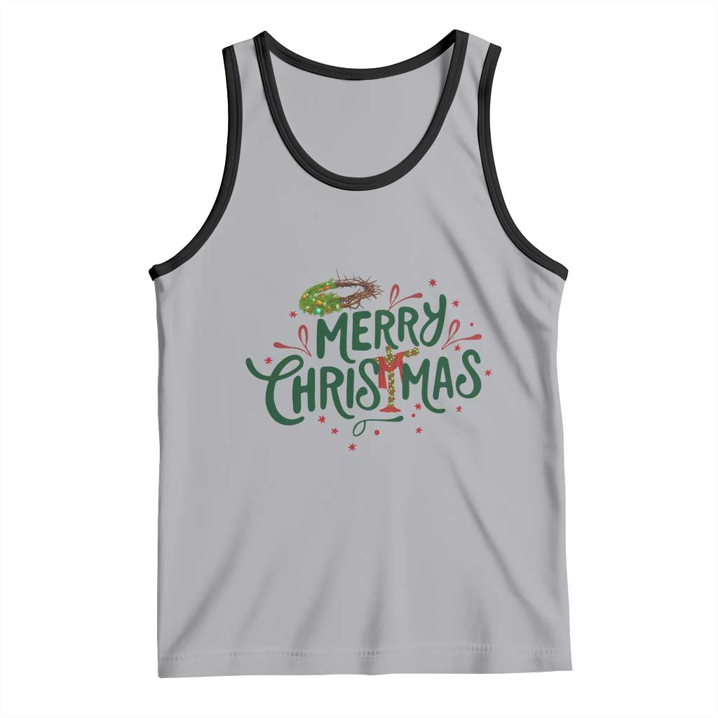 Jesus Christian Christmas Tank Top - Wonder Print Shop