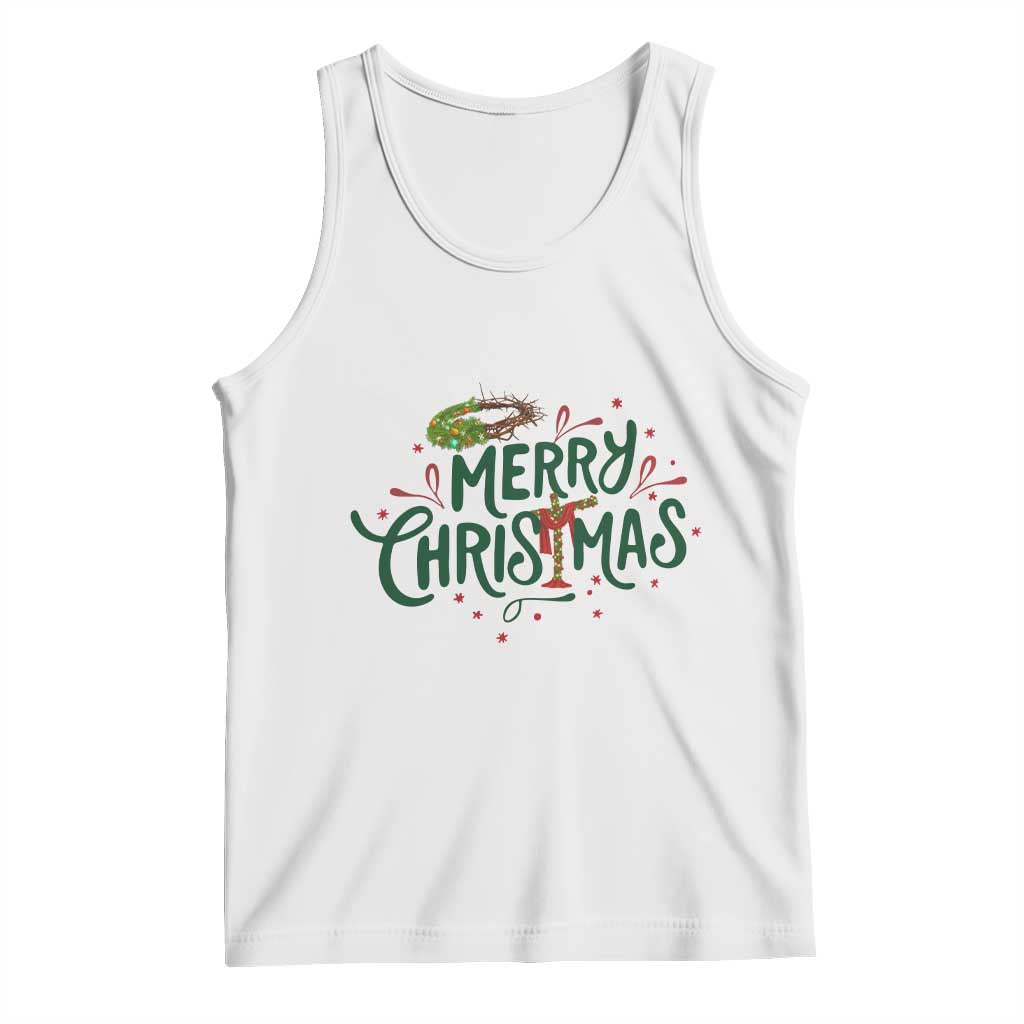 Jesus Christian Christmas Tank Top - Wonder Print Shop