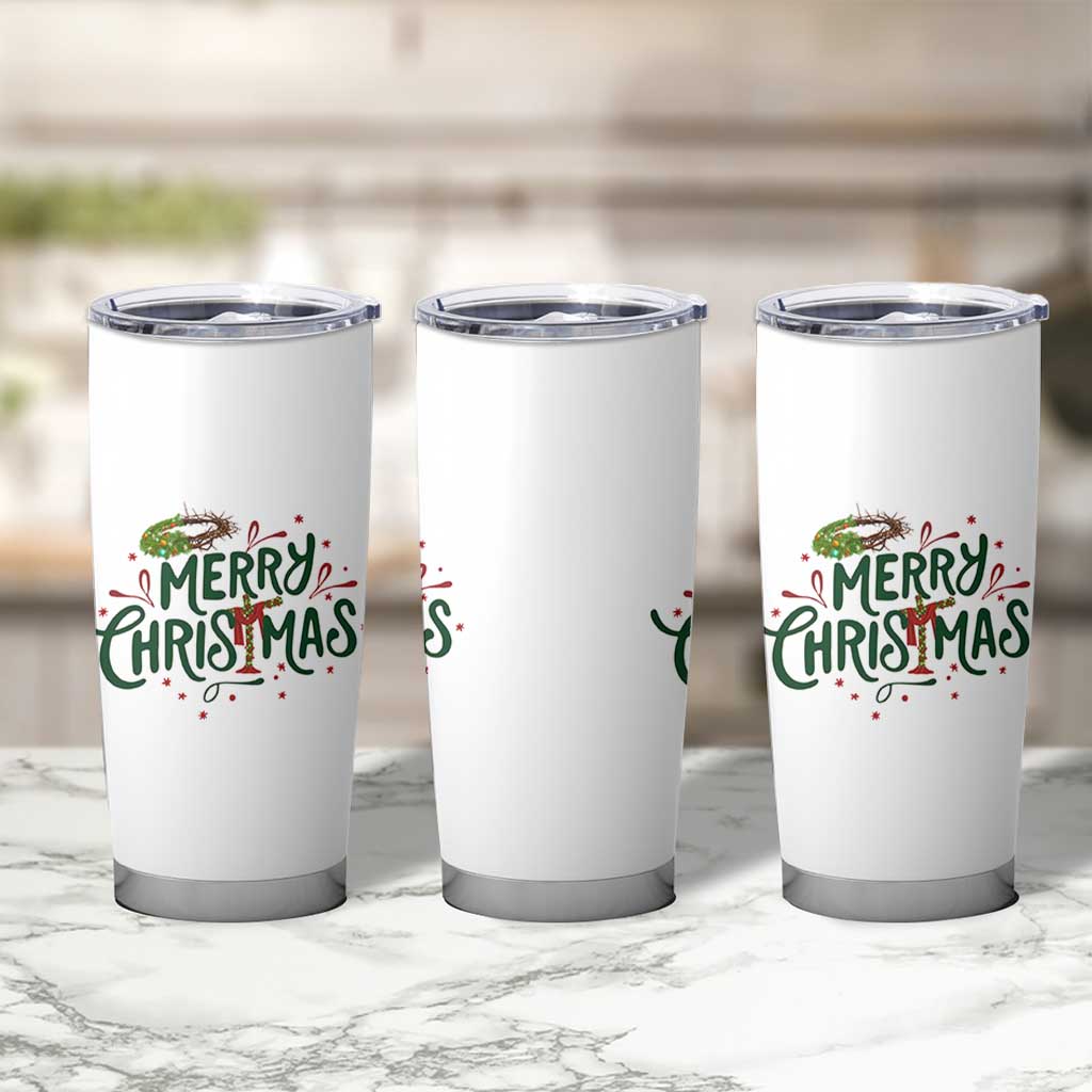 Jesus Christian Christmas Tumbler Cup - Wonder Print Shop