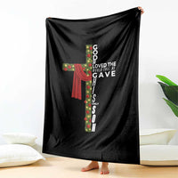 Jesus Christian Christmas Throw Blanket God So Loved The World That He Gave His Only Son - Wonder Print Shop