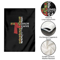 Jesus Christian Christmas Garden Flag God So Loved The World That He Gave His Only Son - Wonder Print Shop