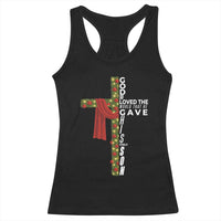 Jesus Christian Christmas Racerback Tank Top God So Loved The World That He Gave His Only Son - Wonder Print Shop