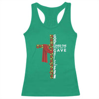 Jesus Christian Christmas Racerback Tank Top God So Loved The World That He Gave His Only Son - Wonder Print Shop
