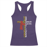 Jesus Christian Christmas Racerback Tank Top God So Loved The World That He Gave His Only Son - Wonder Print Shop