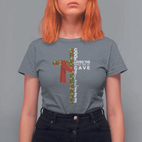 Jesus Christian Christmas T Shirt For Women God So Loved The World That He Gave His Only Son - Wonder Print Shop