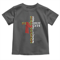 Jesus Christian Christmas Toddler T Shirt God So Loved The World That He Gave His Only Son - Wonder Print Shop