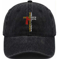 Jesus Christian Christmas Washed Cotton Baseball Cap God So Loved The World That He Gave His Only Son