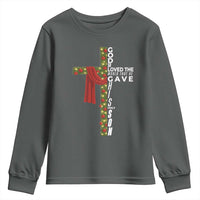 Jesus Christian Christmas Youth Sweatshirt God So Loved The World That He Gave His Only Son - Wonder Print Shop