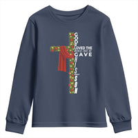 Jesus Christian Christmas Youth Sweatshirt God So Loved The World That He Gave His Only Son - Wonder Print Shop