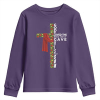 Jesus Christian Christmas Youth Sweatshirt God So Loved The World That He Gave His Only Son - Wonder Print Shop