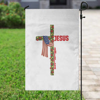 Jesus Patriotic Christmas Garden Flag Loves Jesus And America Too - Wonder Print Shop