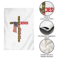 Jesus Patriotic Christmas Garden Flag Loves Jesus And America Too - Wonder Print Shop