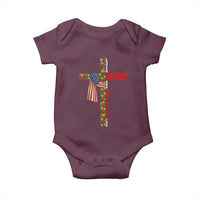 Jesus Patriotic Christmas Baby Onesie Loves Jesus And America Too - Wonder Print Shop