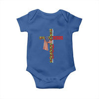 Jesus Patriotic Christmas Baby Onesie Loves Jesus And America Too - Wonder Print Shop