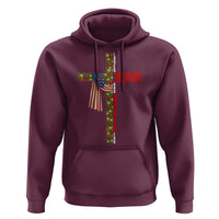 Jesus Patriotic Christmas Hoodie Loves Jesus And America Too - Wonder Print Shop
