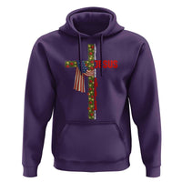 Jesus Patriotic Christmas Hoodie Loves Jesus And America Too - Wonder Print Shop