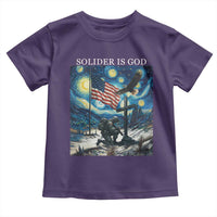 Solider Army Christian Toddler T Shirt Cross Starry Night Faith Patriotic Jesus - Wonder Print Shop