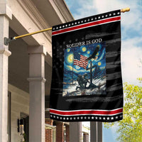Solider Army Christian Garden Flag Cross Starry Night Faith Patriotic Jesus
