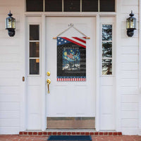 Solider Army Christian Garden Flag Cross Starry Night Faith Patriotic Jesus