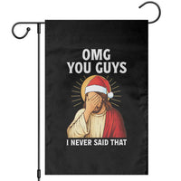 Funny Santa Christmas Garden Flag OMG You Guys I Never Said That - Wonder Print Shop