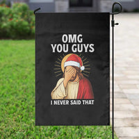 Funny Santa Christmas Garden Flag OMG You Guys I Never Said That - Wonder Print Shop