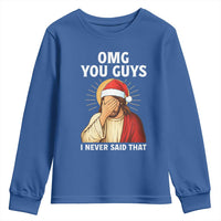 Funny Santa Christmas Youth Sweatshirt OMG You Guys I Never Said That - Wonder Print Shop