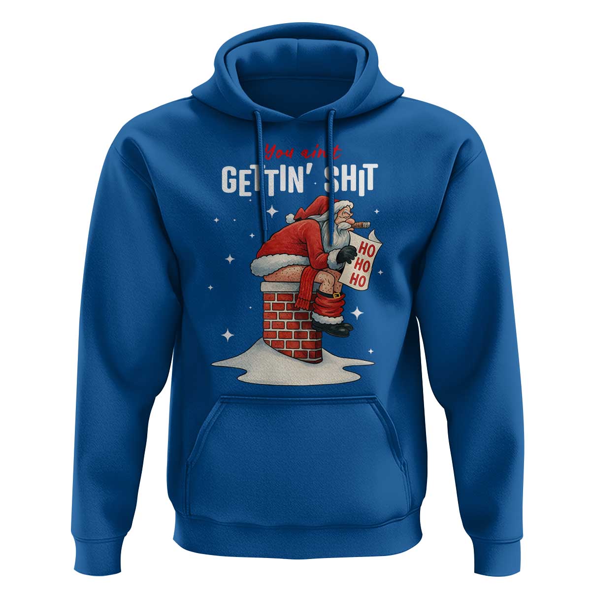 Funny Santa Christmas Hoodie You Are Not Getting Shit - Wonder Print Shop