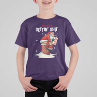 Funny Santa Christmas T Shirt For Kid You Are Not Getting Shit - Wonder Print Shop