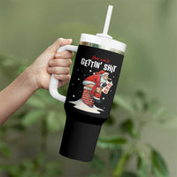 Funny Santa Christmas Tumbler With Handle You Are Not Getting Shit - Wonder Print Shop