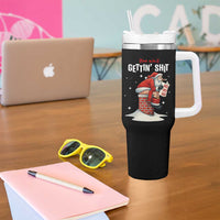 Funny Santa Christmas Tumbler With Handle You Are Not Getting Shit - Wonder Print Shop
