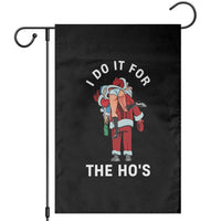 Funny Santa Christmas Garden Flag I Do It For The Ho Ho Ho - Wonder Print Shop