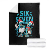 67 Six Seven Christmas Throw Blanket Funny Italian Brainrot Meme - Wonder Print Shop