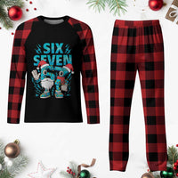 67 Six Seven Christmas Plaid Pajama Set Funny Italian Brainrot Meme - Wonder Print Shop