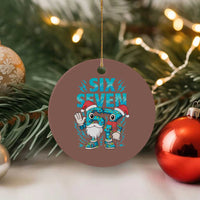 67 Six Seven Christmas Ceramic Ornament Funny Italian Brainrot Meme - Wonder Print Shop