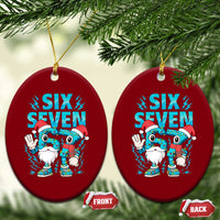 67 Six Seven Christmas Ceramic Ornament Funny Italian Brainrot Meme - Wonder Print Shop