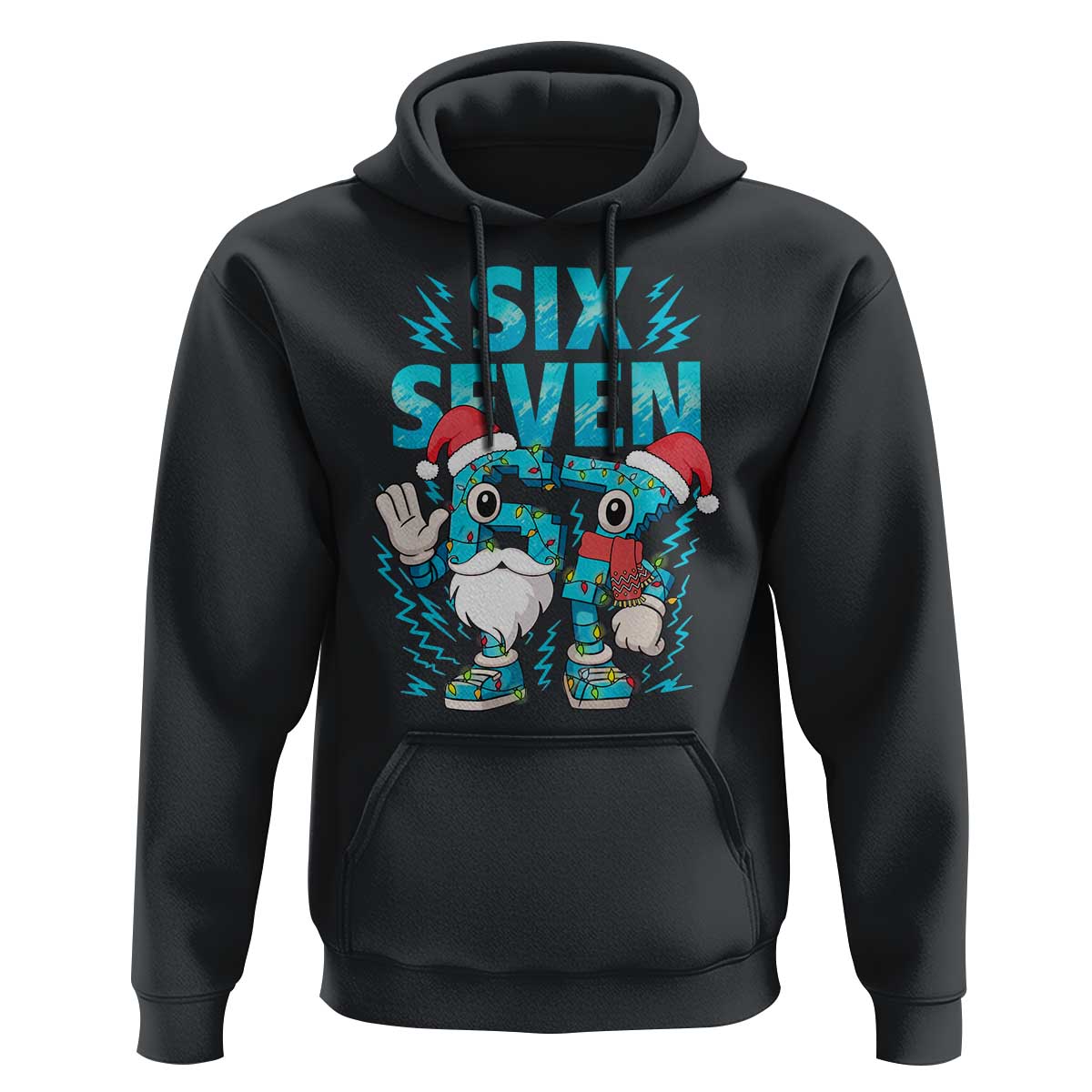 67 Six Seven Christmas Hoodie Funny Italian Brainrot Meme - Wonder Print Shop